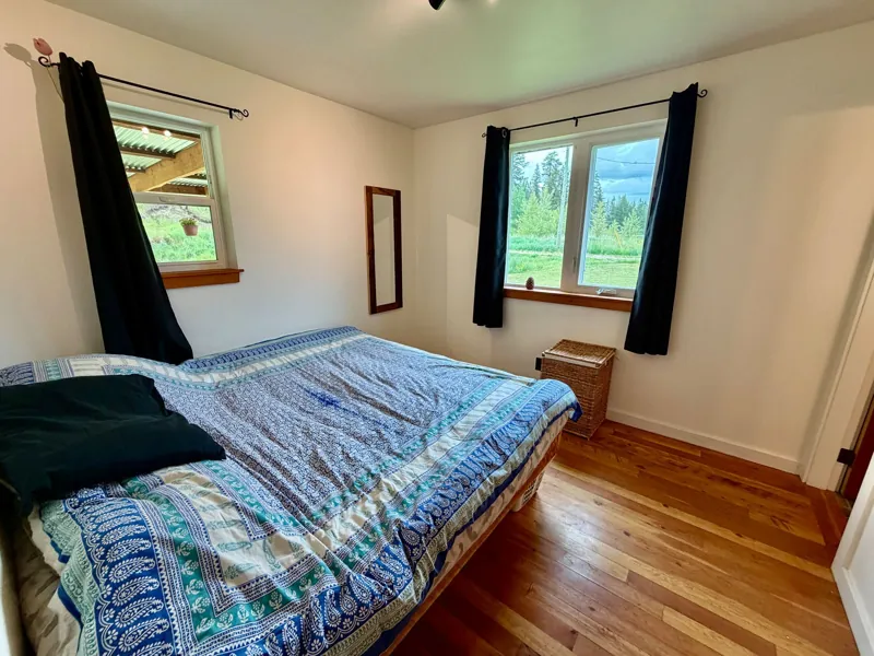 The main bedroom, with an adjoining ensuite