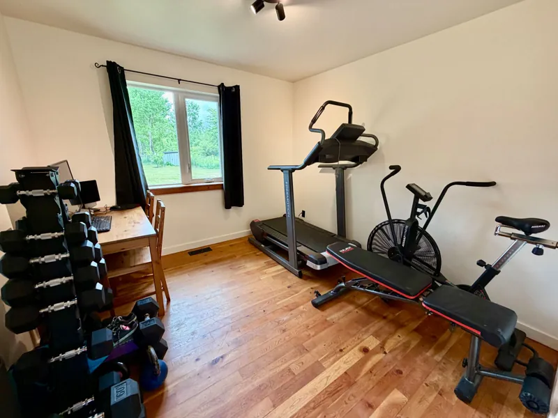 Fourth bedroom, currently a home gym