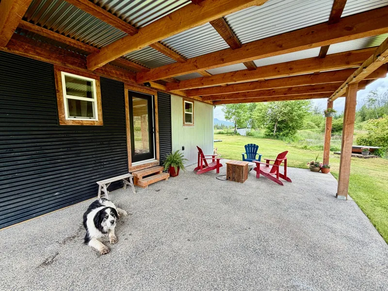 The big covered porch