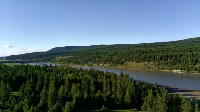 The Fraser River below the farm