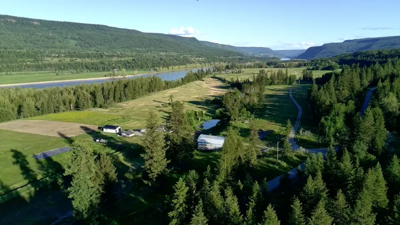 The view down the valley