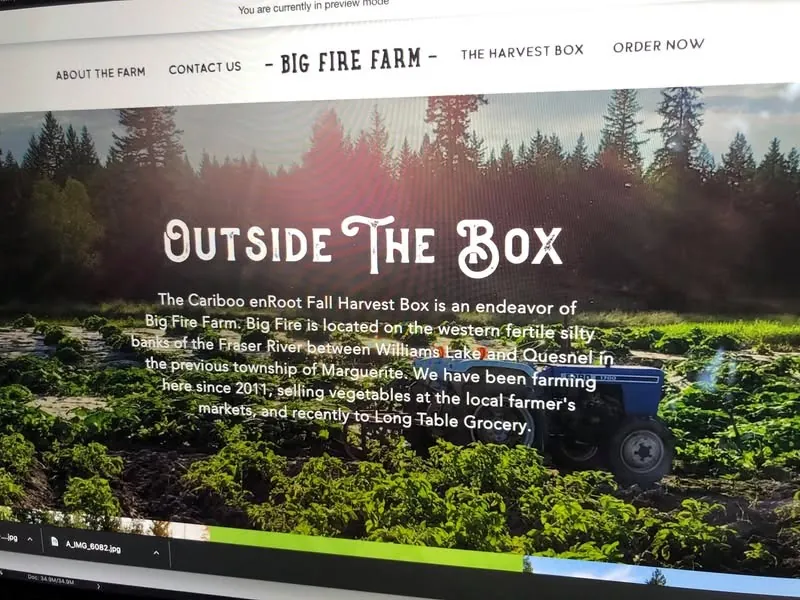 From our old website: "Outside the Box", the Cariboo enRoot home page