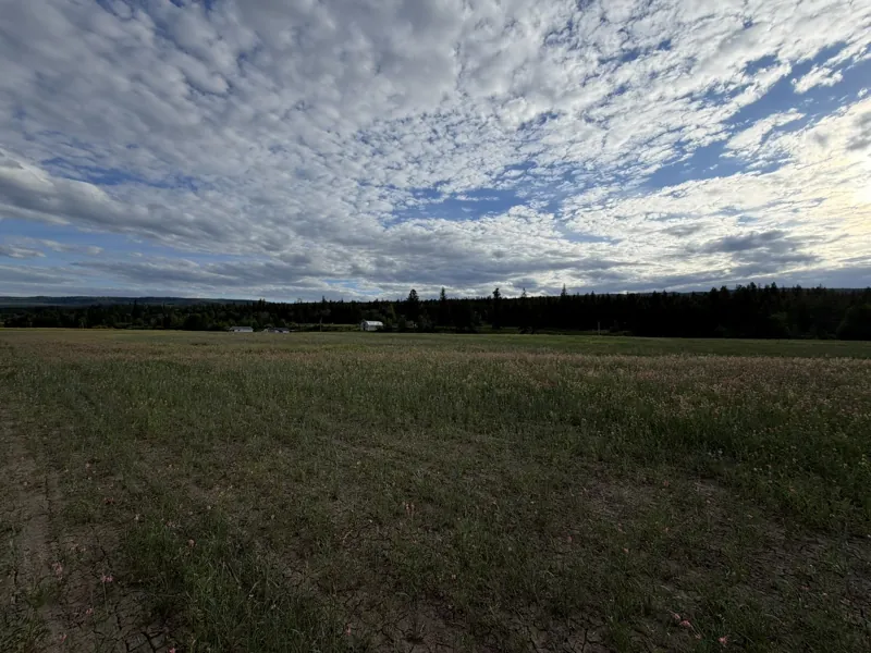 Clouds over the hayfield