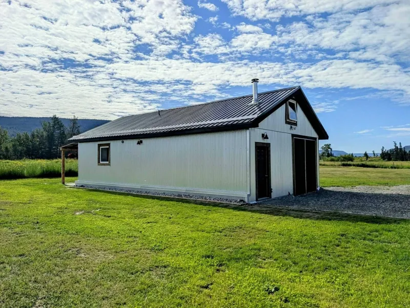 The shop and studio on a summer day