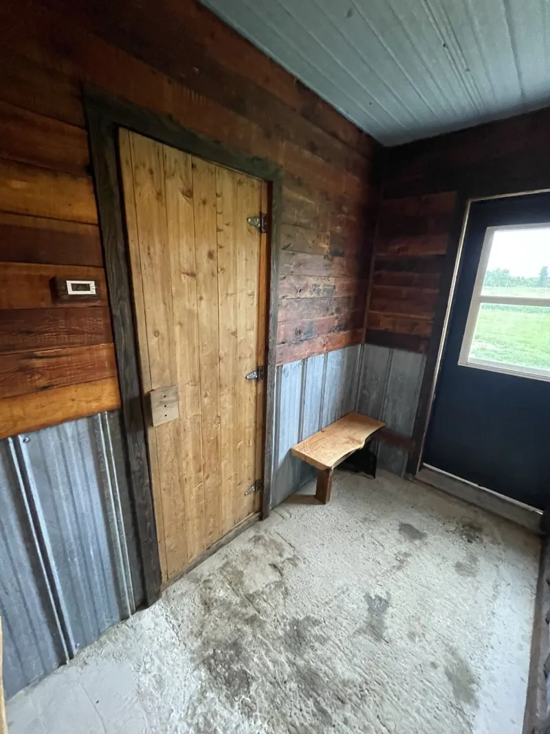 Sauna entrance